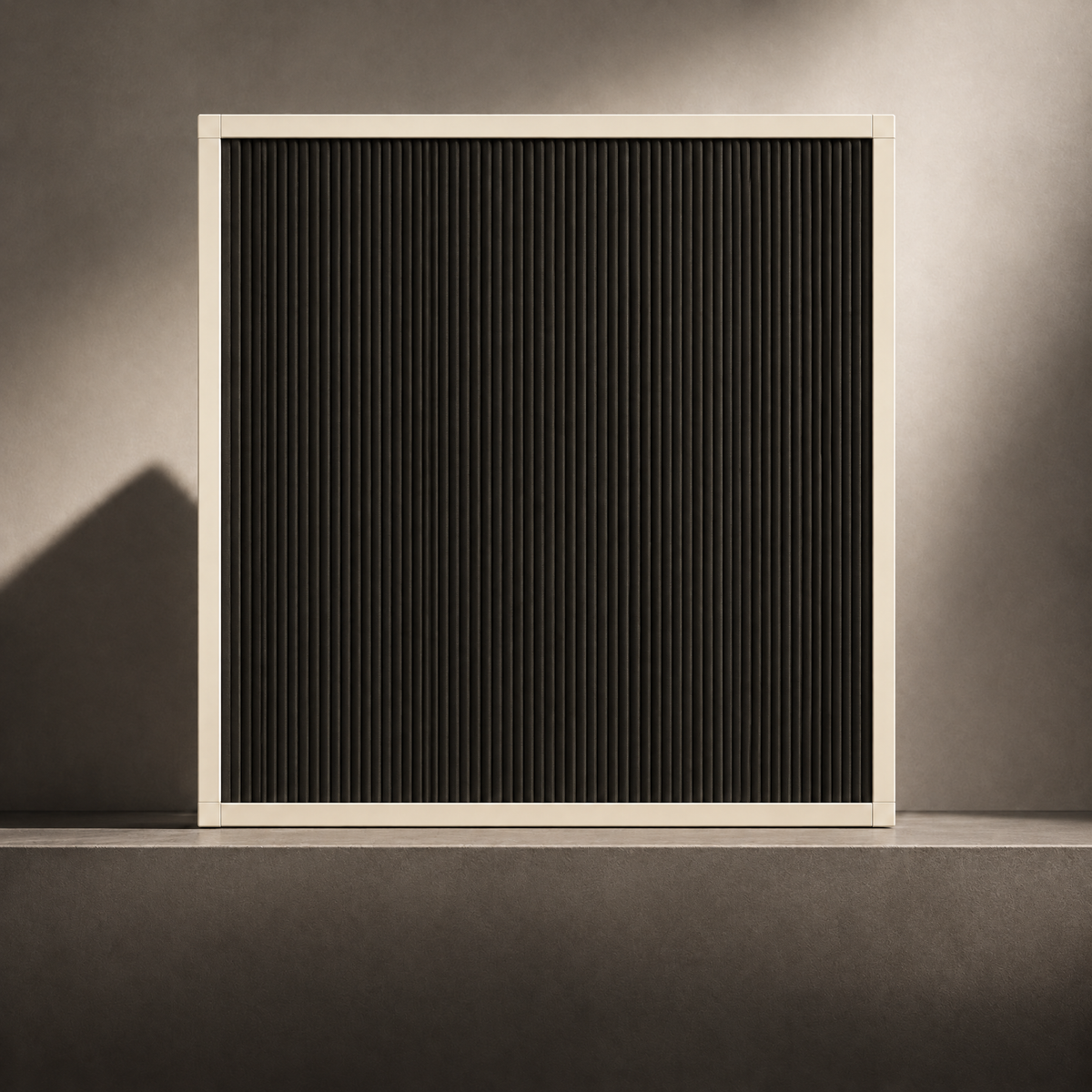 Nocturna — Alabaster frame, Graphite fabric