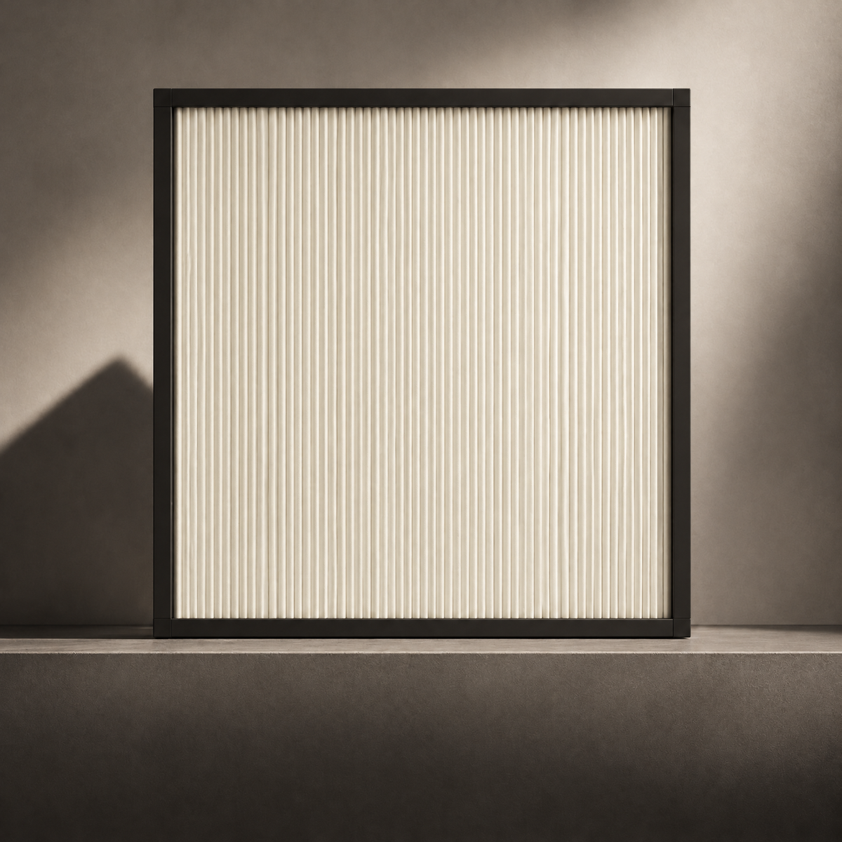 Nocturna — Graphite frame, Alabaster fabric