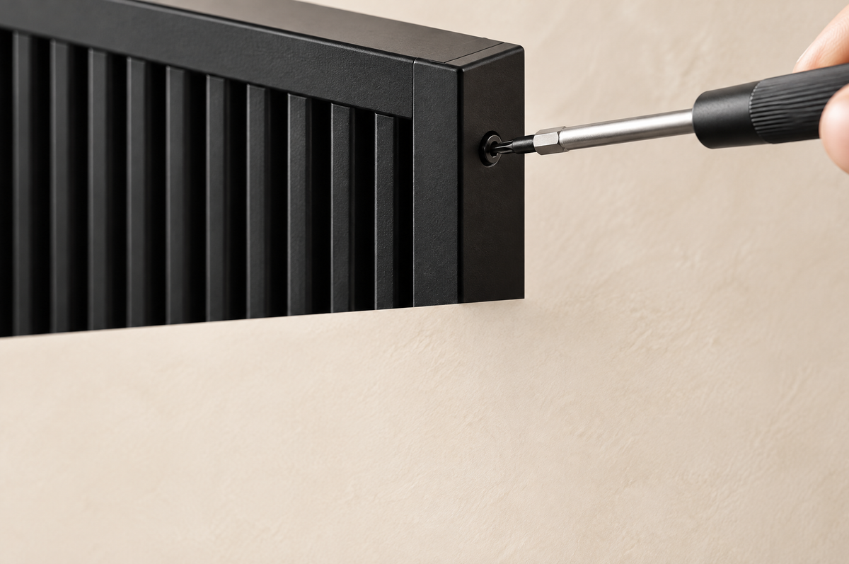 Precision tension screw in the side rail